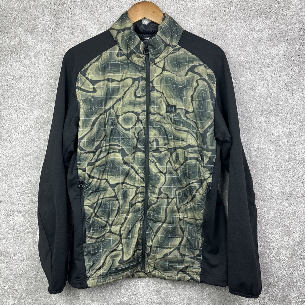 Helly Hansen LIFALOFT Hybrid Insulator Jacket Camo Large Quilted Puffer 65605